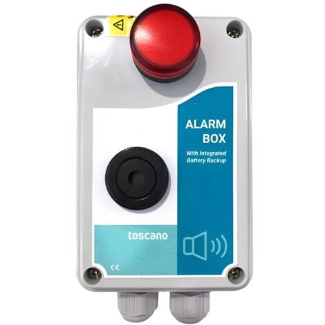 Boitier alarme sonore 90dB mono 230V avec voyant