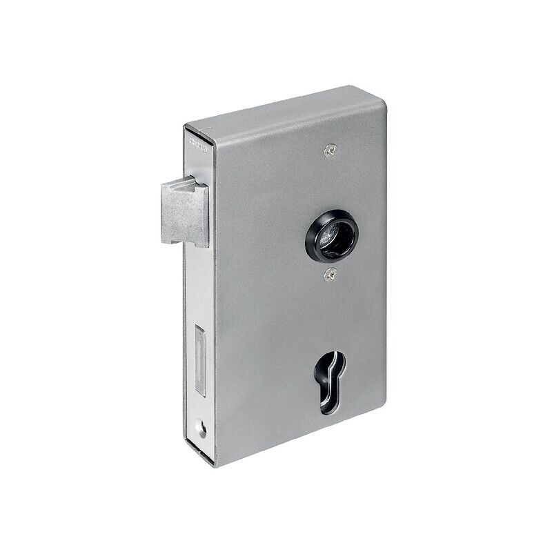 Boîtier avec serrure à larder de grille type AMF 140U axe 60 entraxe 72 mm mm carré 8 mm réversible boîtier 173 x 94,5 x 40 mm AMF