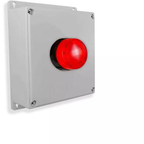 Boîtier d'alerte supplémentaire sans fil avec flash - Haute-résistance / 800m (Gamme PROTECT 800)