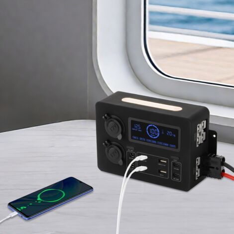 Boîtier d'alimentation avec prises USB DC12V PD, mini-boîtier de distribution d'alimentation pour camping-car, boîtier d'alimentation multifonctionnel