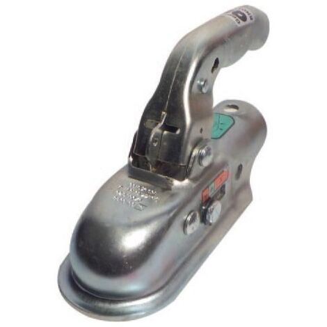 Boîtier d'attelage pour tête freinée KF20 – Longueur totale 169 mm – Entraxe de fixation 40 mm – Charge 100 kg sur la flèche – Knott