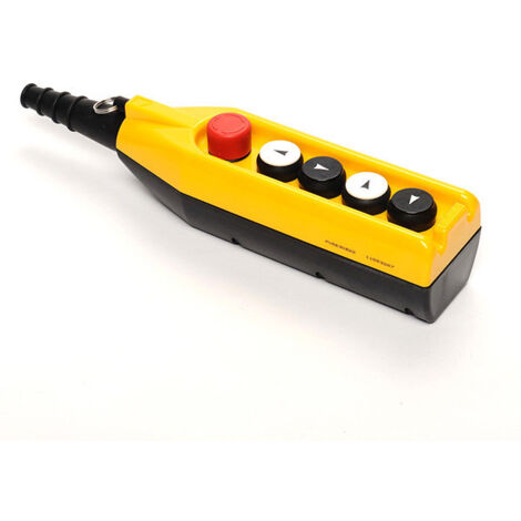 Boîtier de commande, 5 boutons, dont bouton d'arrêt d'urgence 30 mm, vitesse unique T0-PV5E30B22