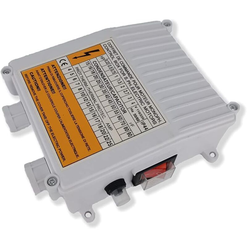 Boîtier de Commande de Commutateur de Pièces Pompe de Puits Profond 1.5kw 2HP Accessoires de Pompe à Eau Submersible 50uf 20A Commutateur de