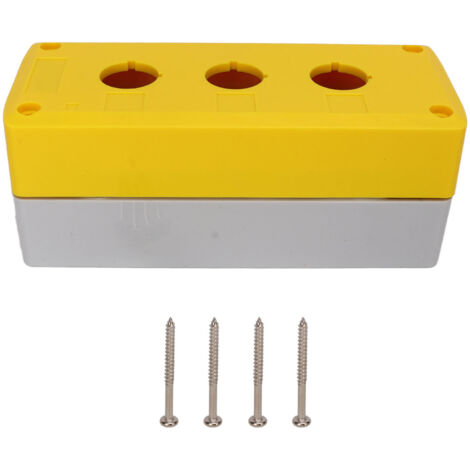 Boîtier de Commande Étanche IP65 avec 3 Boutons-Poussoirs 22mm pour Équipements Électriques