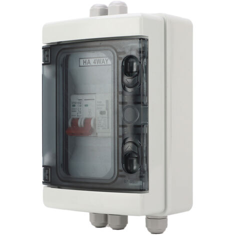 Boîtier de Commutation Étanche IP65 500V avec Disjoncteur 32A pour Installation Extérieure
