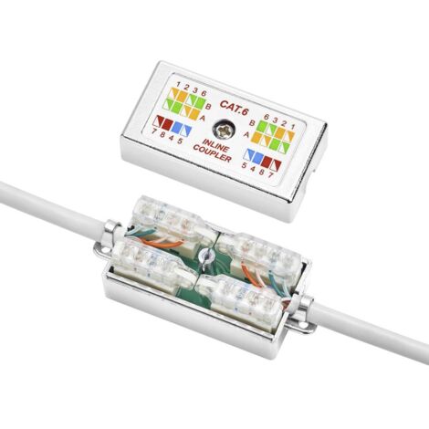 Boîtier de connexion Renkforce Toolless Adapté pour (spécifications réseau (CAT)): CAT 6 - argent