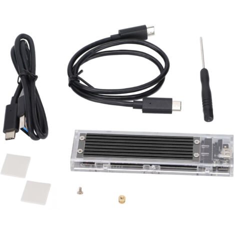 Boîtier de Conversion NVME M.2 vers USB Type-C 10Gbps Transparent pour Disque Dur Externe