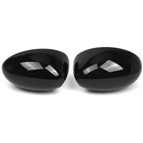 Boîtier de couvercle de rétroviseur de remplacement pour BMW Mini Cooper série R R50 R53 R52 2000-2008, 51167030715, 51167030716 (noir, 1 paire).