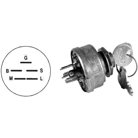 Boîtier de démarrage 5 pôles tracteur tondeuse UNIVERSAL 330039