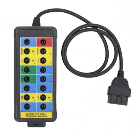 Boîtier de diagnostic CAN Bus avec voyant LED, détecteur de protocole OBDII automobile, connecteur 16 broches et câble de 89 cm (35 pouces).