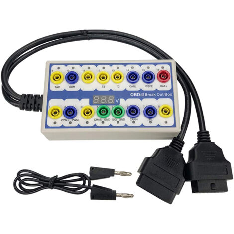 Boîtier de diagnostic OBD-II professionnel pour automobile, détecteur de protocole OBD-II, connecteur de diagnostic