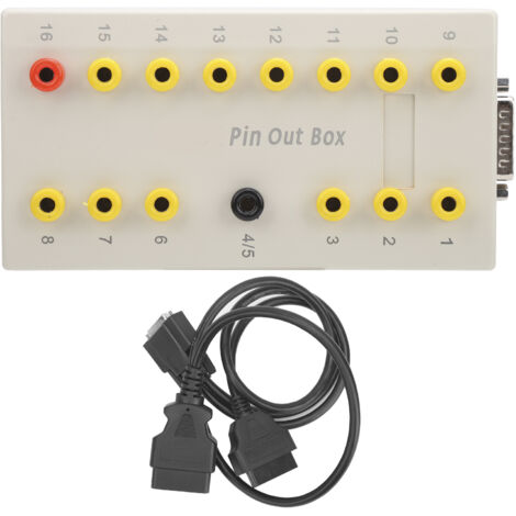Boîtier de diagnostic OBD2 avec kit de câbles couvrant tous les points de test - Outil de diagnostic automobile