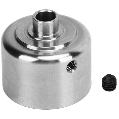 Boîtier de différentiel central en acier inoxydable argenté pour voiture RC Tekno RC MT410 ET48.3 410.3