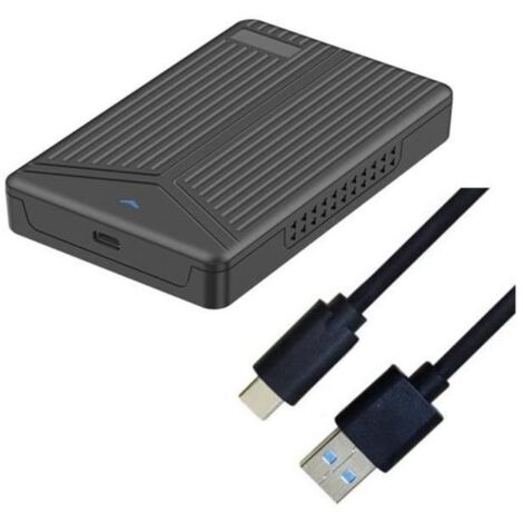 BoîTier de Disque Dur Mobile USB 3.1 2.5 Pouces SATA BoîTier de Disque Dur SSD Support de Disque Dur 15Mm pour Ordinateur Portable