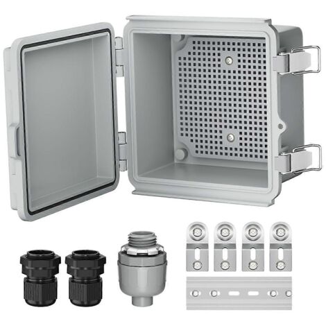 Boîtier de distribution électrique extérieur étanche IP67, charnières extérieures et boîtier de distribution électrique extérieur étanche