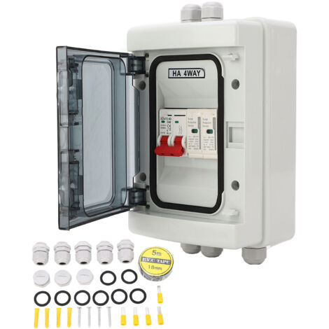 Boîtier de Distribution Étanche DC 500V 40A avec Disjoncteur MCB pour Extérieur