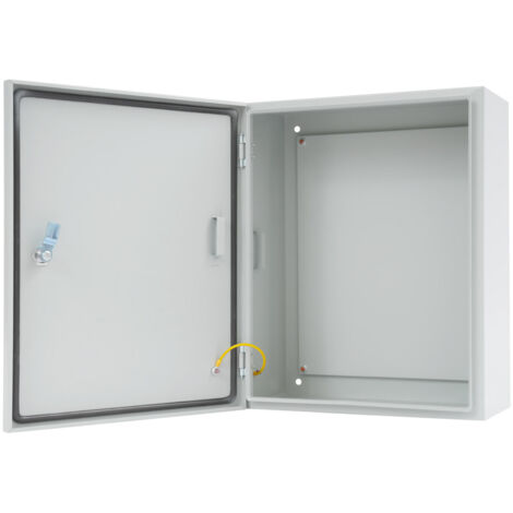 Boîtier de distribution extérieur, 50 x 40 x 20 centimètres, armoire électrique en acier, étanche à l'eau et à la poussière (indice de protection IP66), avec boîte de jonction électrique comprenant un