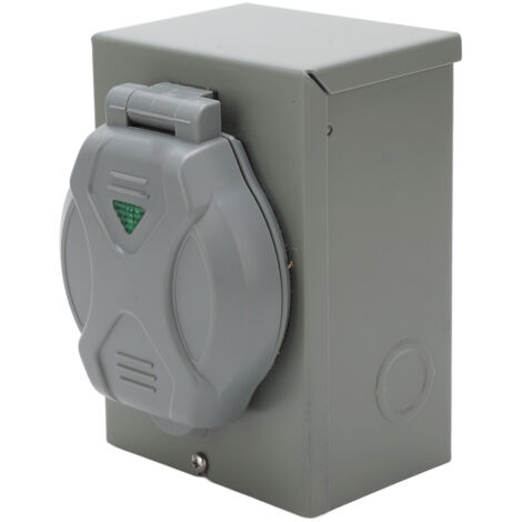 Boîtier de générateur 50A en aluminium, 12500W, pour prises extérieures AC125V/250V, étanche et durable