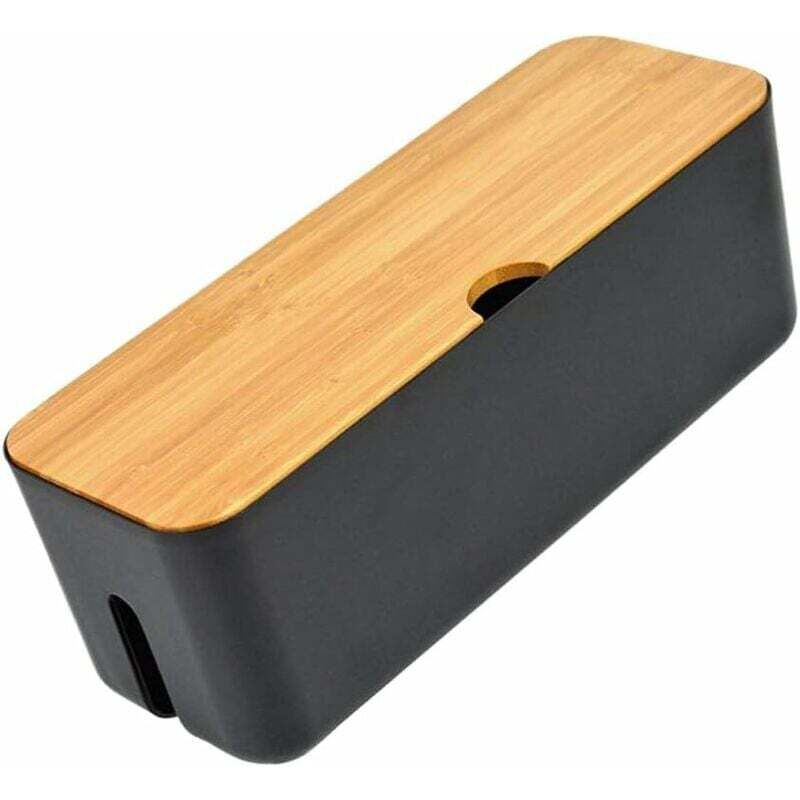 Boîtier de Gestion des Câbles en Plastique Prise en Plastique Organisateur de Câbles Boîtier de Rangement pour Barrette d'alimentation Hider Stripe