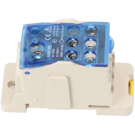 Boîtier de jonction électrique 160A 1000V pour distribution AC/DC et bornier DIN