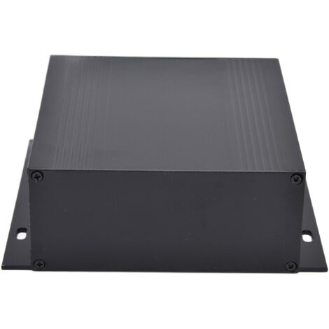 Boîtier de jonction étanche IP67 en alliage d'aluminium noir mat 47x133x120mm