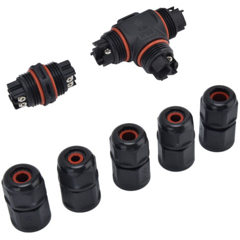 Boîtier de Jonction Étanche IP68 3 Pins pour Éclairage Extérieur 250V 16A