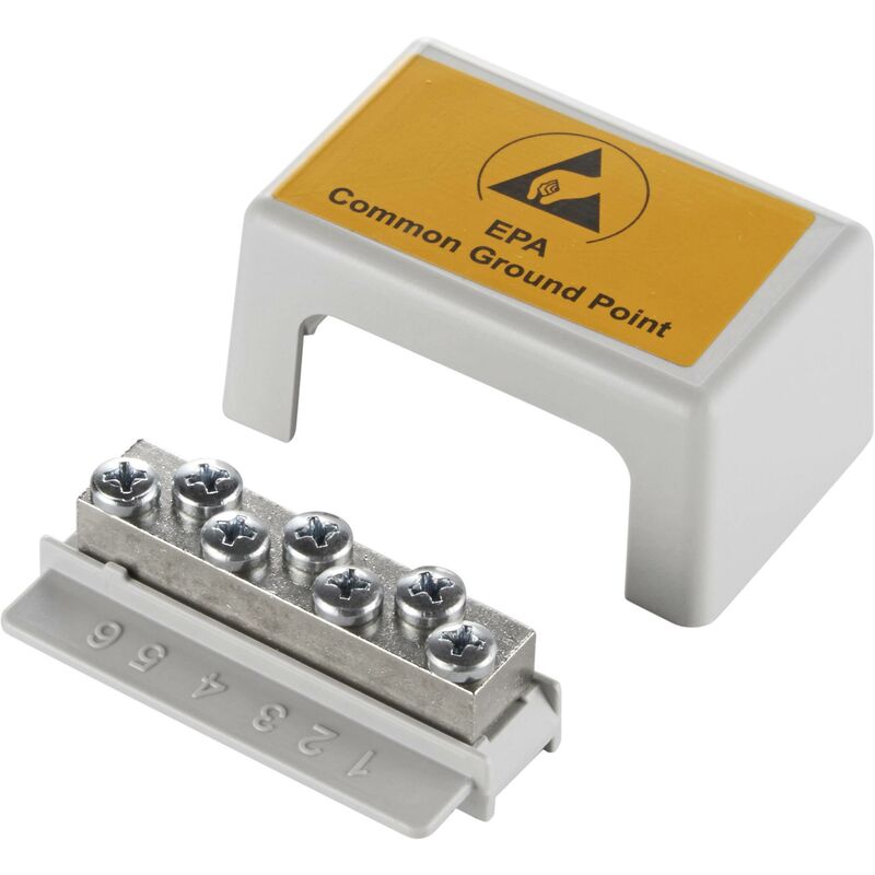 Wolfgang Warmbier - Boîtier de mise à la terre antistatique (esd) 2200.B borne à vis 1 pc(s) Y242671