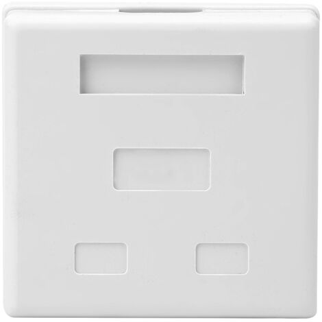 Boîtier de Module Réseau Intégré RJ45-8P8C Blindé Cat.6 Double Port pour Bureau