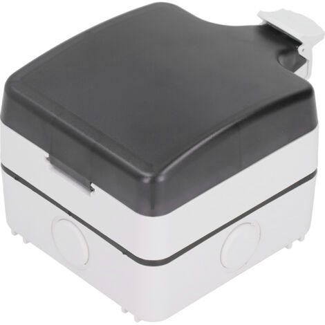 Boîtier de Prise Extérieur Étanche IP66 avec 5 Prises, Protection Contre les Intempéries pour Jardin et Terrasse