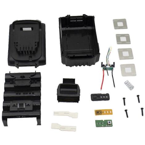 Boîtier de Protection pour Batterie DCB200 20V Li-Ion - Coque en Plastique Noir/Jaune