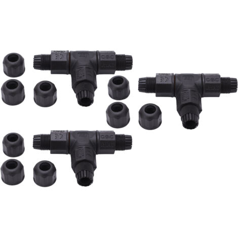 Boîtier de Raccordement Étanche 3 Entrées pour Luminaire LED Extérieur, IP68
