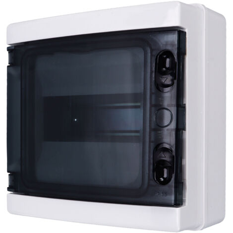 Boîtier de Raccordement Étanche 8 Entrées Transparent pour Rail DIN IP65