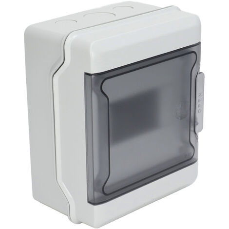 Boîtier de raccordement étanche IP65 pour usage intérieur/extérieur, résistant à la poussière et à l'eau - 6 entrées