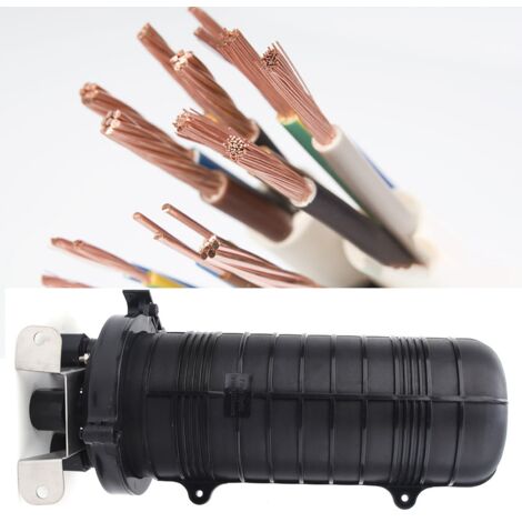 Boîtier de raccordement fibre optique 96 fibres, étanche IP68, capot vertical pour connexions sécurisées