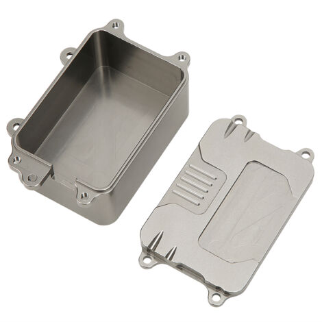 Boîtier de réception métallique pour voiture RC Crawler 1/10 SCX10 - Pièces d'amélioration ESC