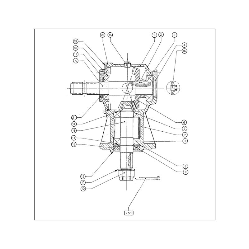 Boitier de renvoi d'angle Delmorino