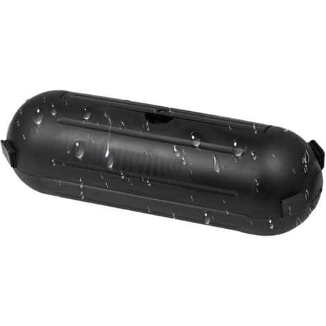 Boîtier de Sécurité Fiche et Prise, Boitier Protection Prise Electrique Exterieur, Boîtier de Protection Etanche pour Rallonge, Prolongateur Jardin, Rallonge Prise, Boite Cache Prise Electriqu