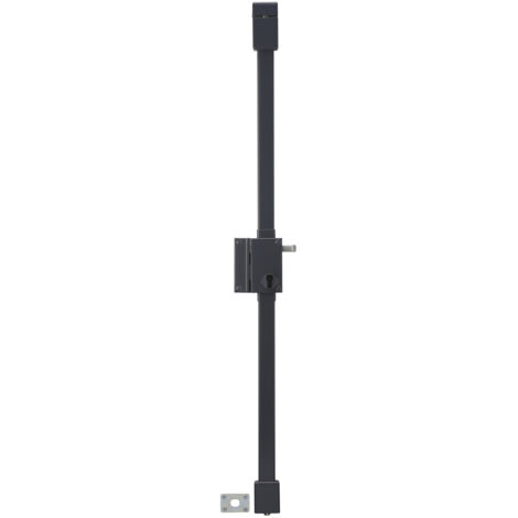 Boitier de serrure en applique Targa à tirage pour porte d'entrée, gauche, 3 pts, axe 45mm, anthracite