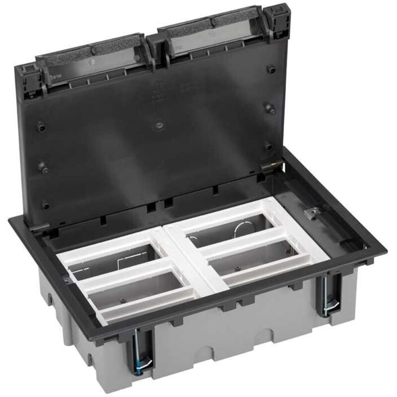 Boîte de sol 70mm 6 modules graphite Simon 52050006-038