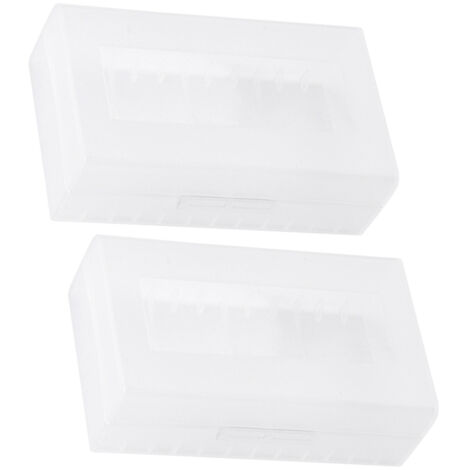 Boîtier de stockage pour 2 piles 20700/21700 - Étui de rangement pour batteries rechargeables