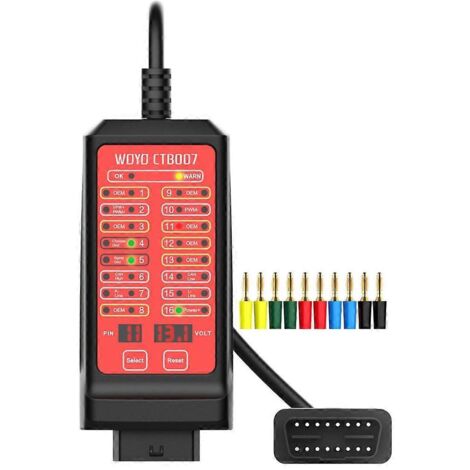 Boîtier de test de brochage CAN, outil de diagnostic des paramètres de dérivation, détecteur de protocole ECU, OBD2