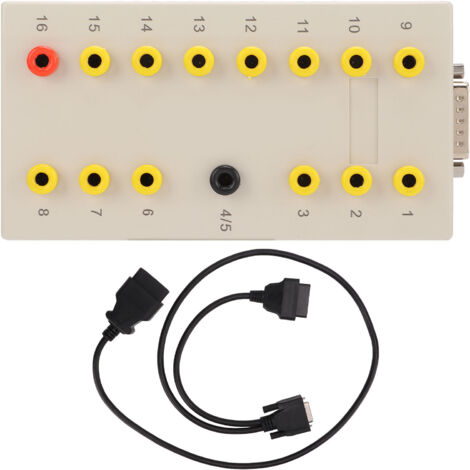 Boîtier de Test de Diagnostic OBD2 pour Automobile avec Câble de 113cm et 38cm pour Réparation Auto