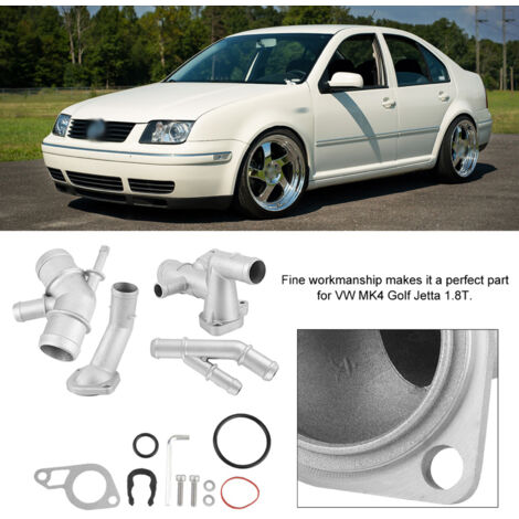 Boîtier de thermostat en aluminium moulé avec tuyau d'eau CNC pour VW Golf MK4 1.8T