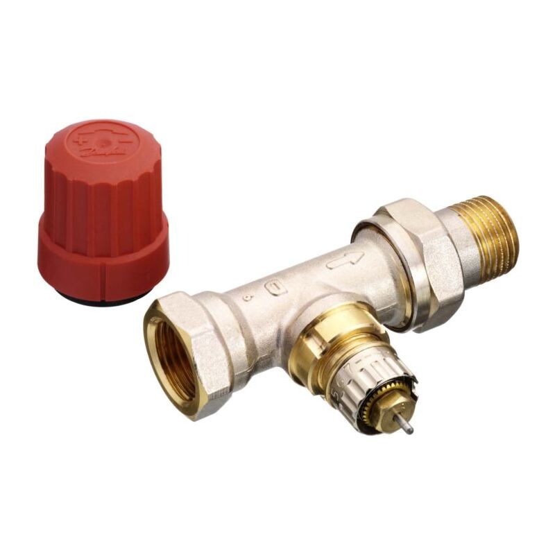 Corps de vanne Danfoss Ra-n 013G0034 15, r 2000 /2, droit, nickelé mat