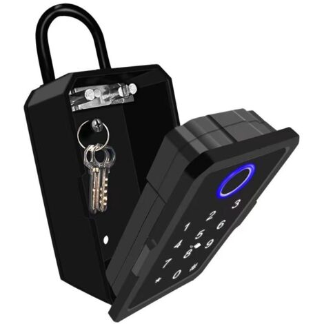 Boîtier de verrouillage à clé intelligente, serrure de porte étanche à empreinte digitale murale