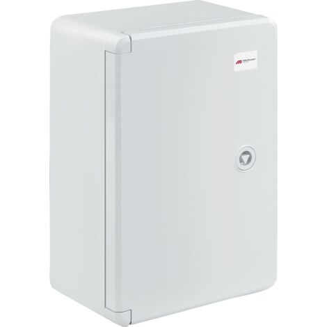 Boîtier électrique ABS étanche vide avec plaque de montage galvanisée et système de verrouillage sécurisé - Dimensions : H 30 x L 20 x P 13 cm - Réf. FCT302013P