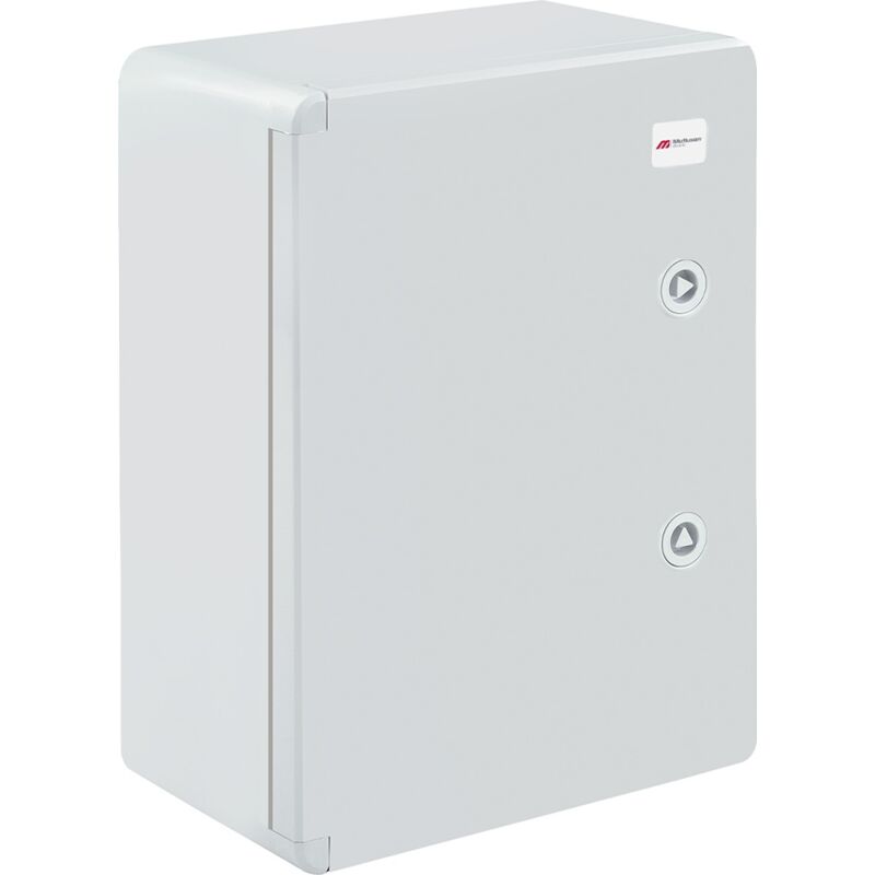 Boîtier électrique abs étanche vide avec plaque de montage galvanisée et système de verrouillage sécurisé - Dimensions : h 40 x l 30 x p 22 cm - Réf.