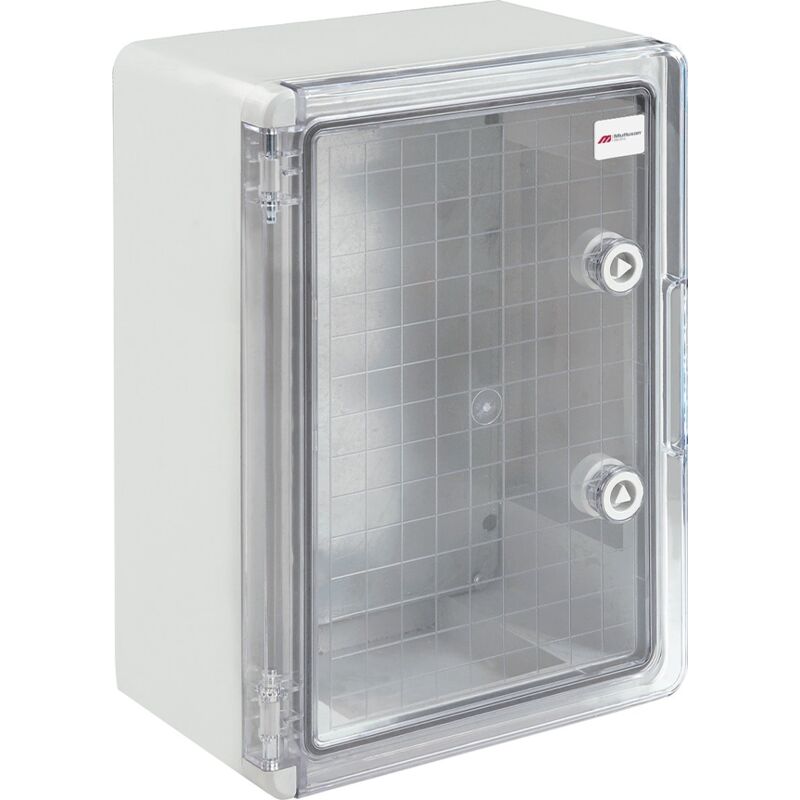 Atole - Boîtier électrique abs étanche vide porte transparente avec plaque de montage galvanisée et système de verrouillage sécurisé - Dimensions : h