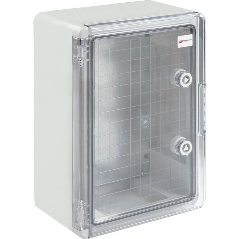 Atole - Boîtier électrique abs étanche vide porte transparente avec plaque de montage galvanisée et système de verrouillage sécurisé - Dimensions : h