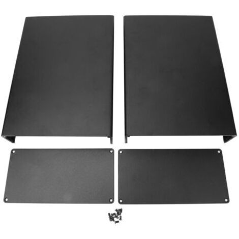 Boîtier électronique de boîtier de refroidissement en aluminium de type divisé pour carte de circuit imprimé GPRS 80x160x220mm pour boîtier en aluminium dissipant la chaleur de produits électroniques,